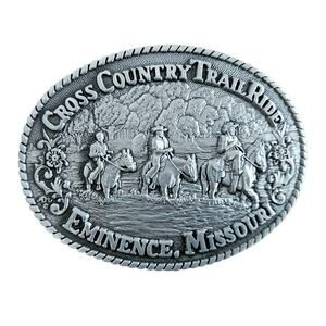 Cross County Trail Riders Buckle,  Eminence, Missouri